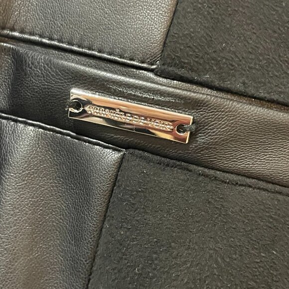 Maniere De Voir Cyberpunk Faux Suede Buckle Straps Leggings Pants UK 6 US 2 - Picture 12 of 16